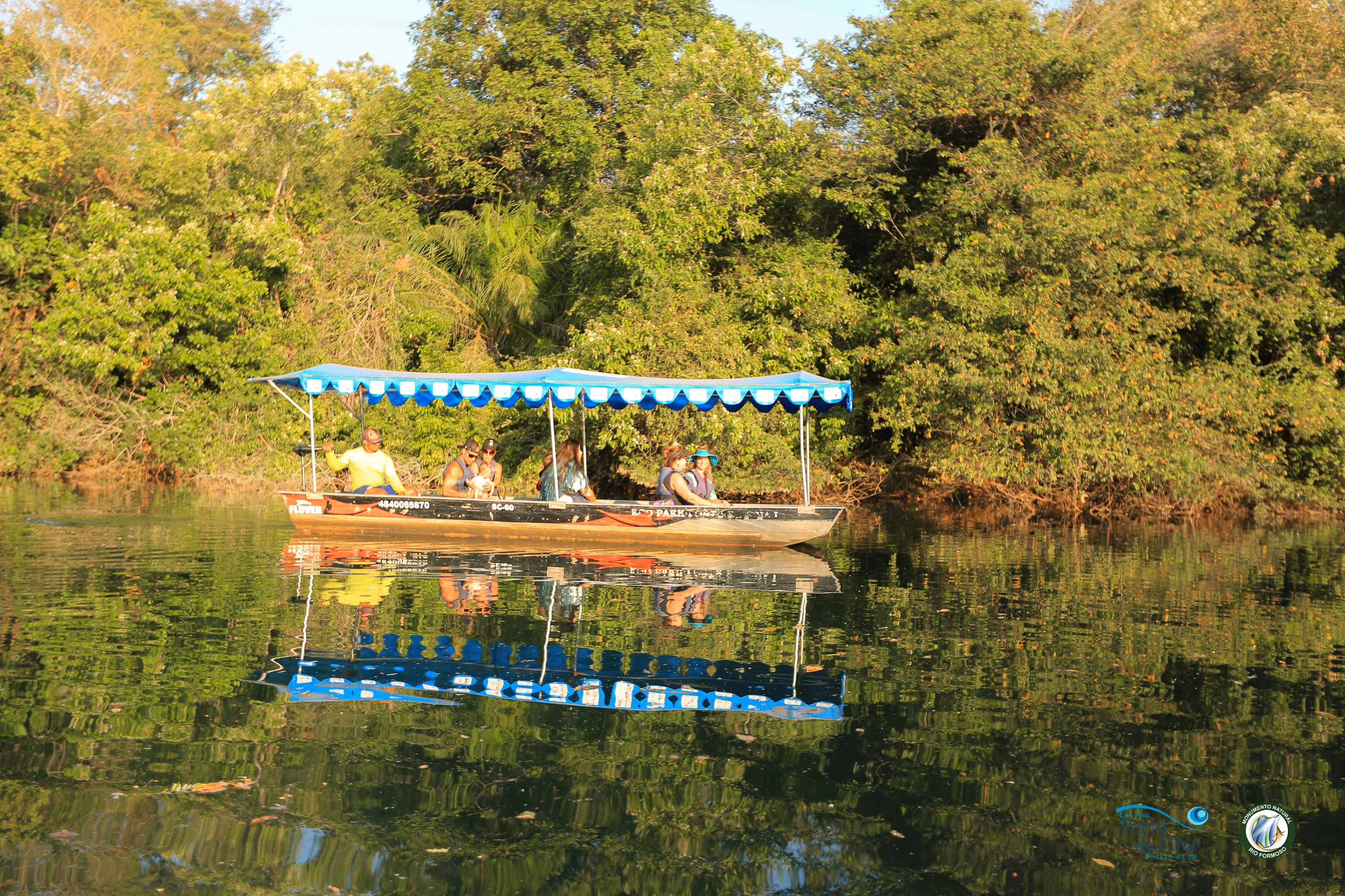 Barco Elétrico - Eco Park Porto da Ilha - Bonito-MS