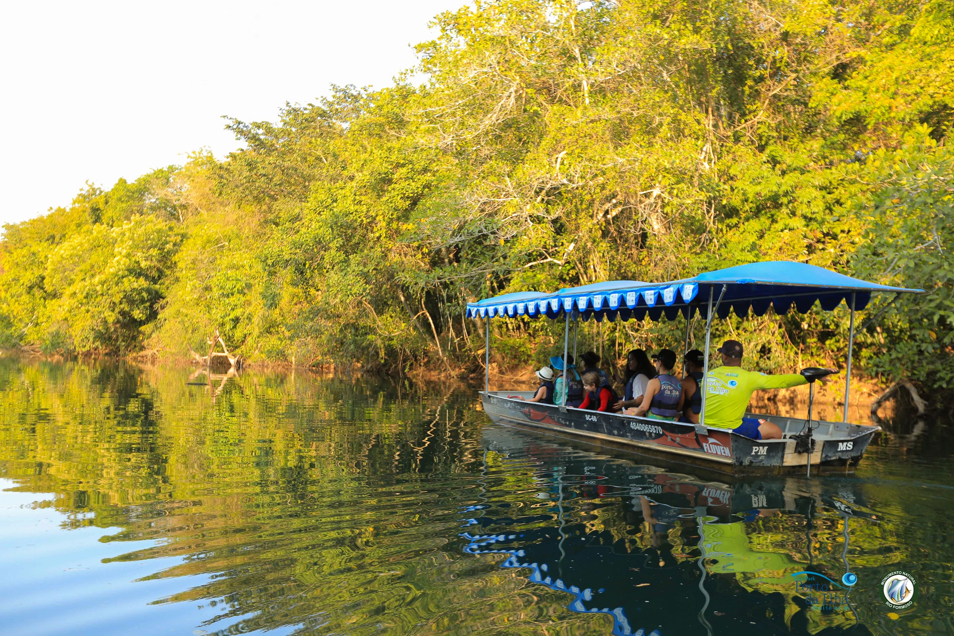 Barco Elétrico - Eco Park Porto da Ilha - Bonito-MS